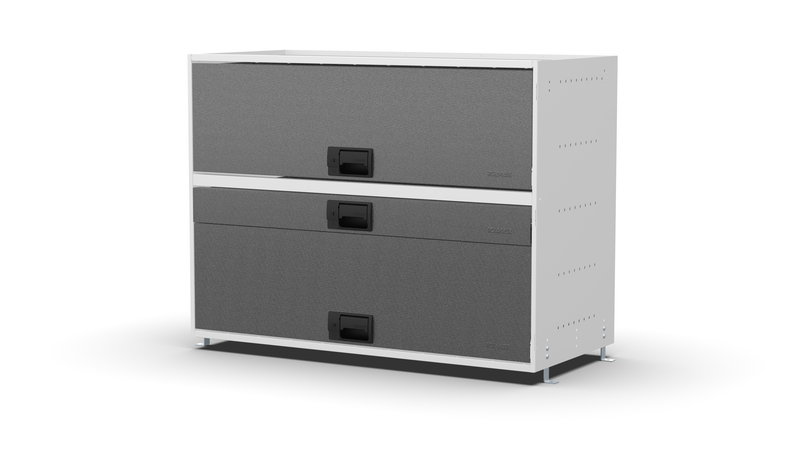 Service Body & Van Drawer Unit – 3 Mixed-Depth Drawers – 39.7″W × 29.3″H × 18″D