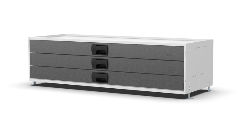 Service Body & Van Drawer Unit – 3 Drawers – 49.5″W × 12.8″H × 18″D