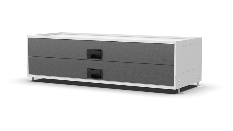 Service Body & Van Drawer Unit – 2 Large Drawers – 49.5″W × 12.8″H × 18″D