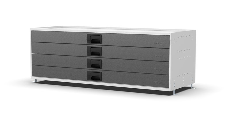 Service Body & Van Drawer Unit – 4 Drawers – 49.5″W × 16.5″H × 18″D