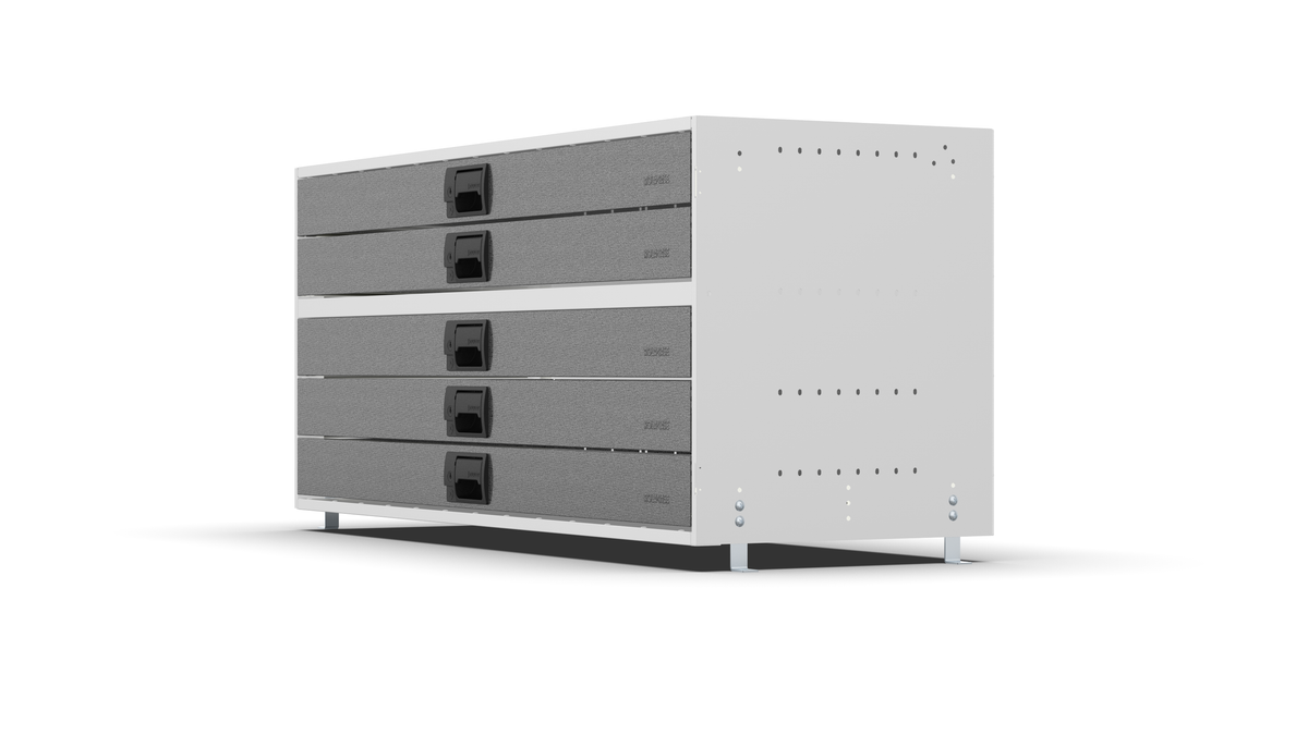 Service Body & Van Drawer Unit – 5 Drawers – 49.5″W × 21.5″H × 18″D