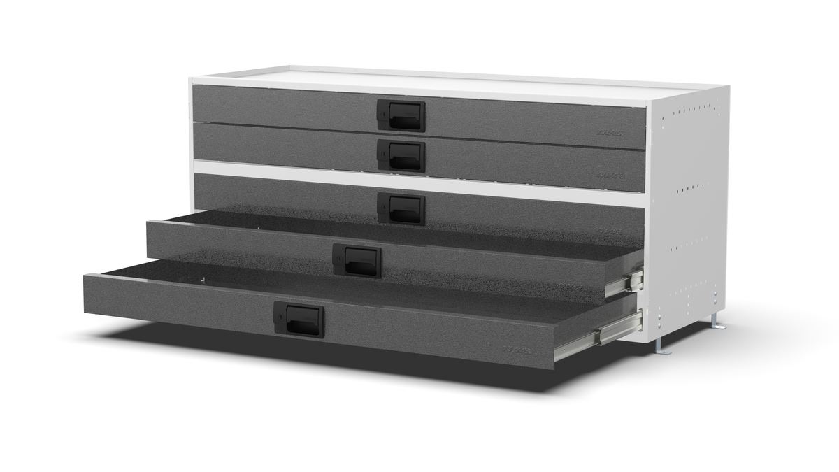 Service Body & Van Drawer Unit – 5 Drawers – 49.5″W × 21.5″H × 18″D