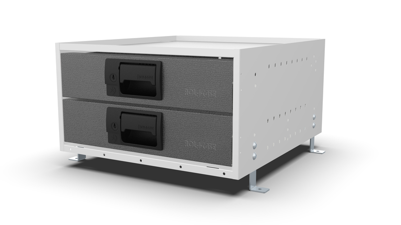 Service Body & Van Drawer Unit – 2 Drawers – 16.5″W × 9.1″H × 18″D