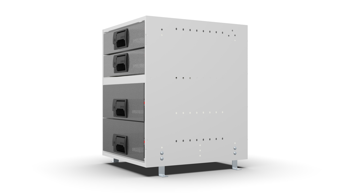 RCKIT40/12 van drawers side view 