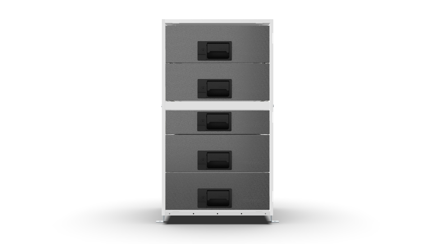 Service Body & Van Drawer Unit – 5 Mixed-Depth Drawers – 16.5″W × 29.3″H × 18″D