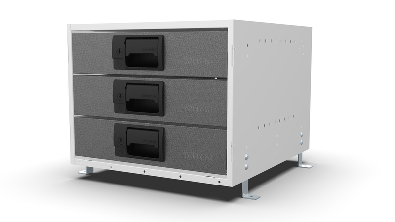 Service Body & Van Drawer Unit – 3 Drawers – 16.5″W × 12.8″H × 18″D