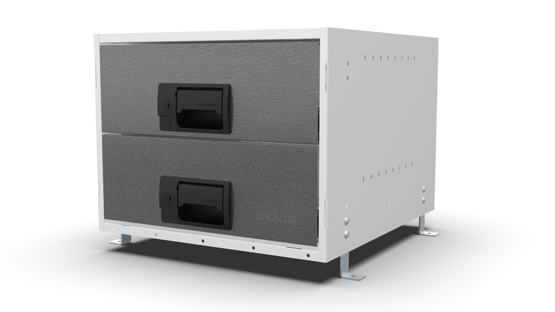 Service Body & Van Drawer Unit – 2 Large Drawers – 16.5″W × 12.8″H × 18″D