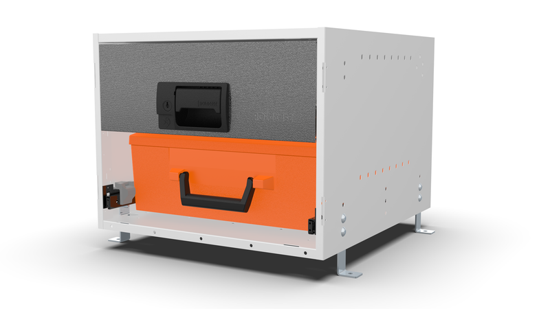 Service Body & Van Drawer Unit – 1 Drawer + 1 Large Parts Organizer – 16.5″W × 12.8″H × 18″D