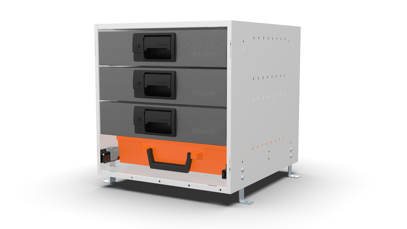 Service Body & Van Drawer Unit – 3 Drawers + 1 Parts Organizer – 16.5″W × 16.5″H × 18″D