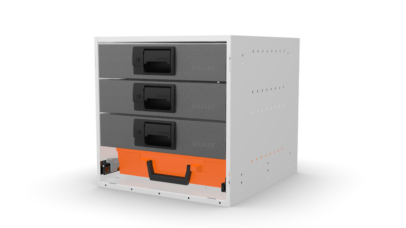 RCKIT40/9 van drawer front view with no feet