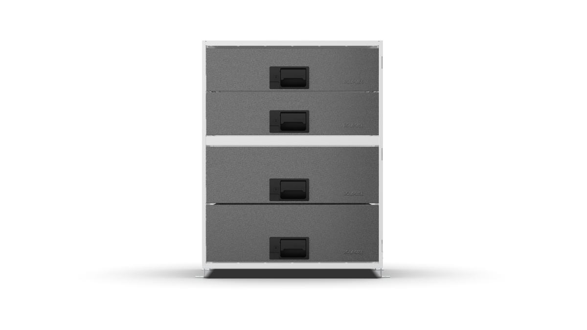 Service Body & Van Drawer Unit – 4 Mixed-Depth Drawers – 23.6″W × 29.3″H × 18″D