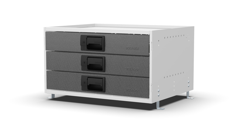 Service Body & Van Drawer Unit – 3 Drawers – 23.6″W × 12.8″H × 18″D