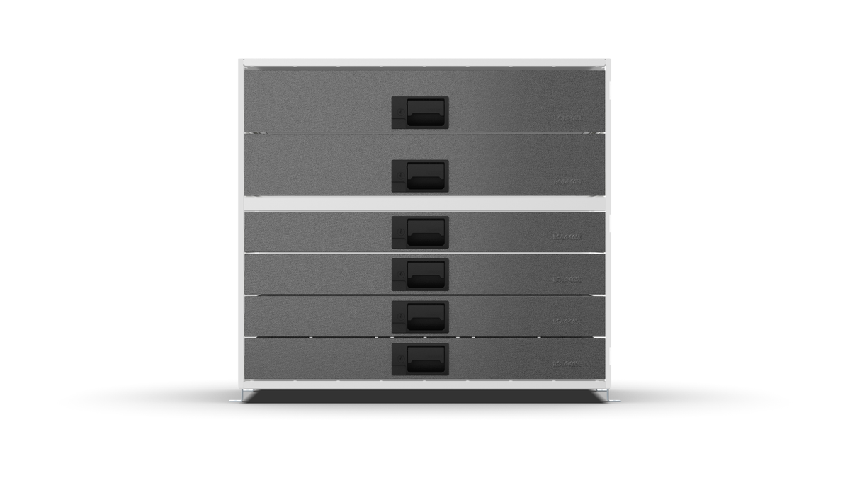 Service Body & Van Drawer Unit – 6 Mixed-Depth Drawers – 33″W × 29.3″H × 18″D