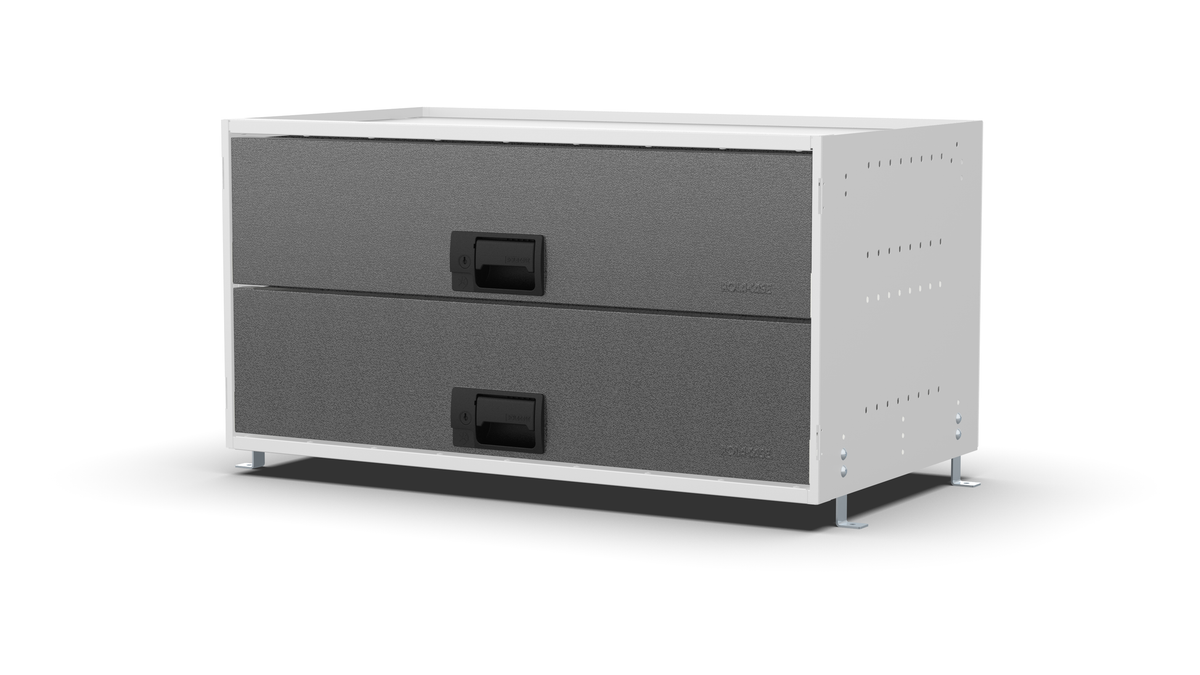 Service Body & Van Drawer Unit – 2 Deep Drawers – 33″W × 16.5″H × 18″D