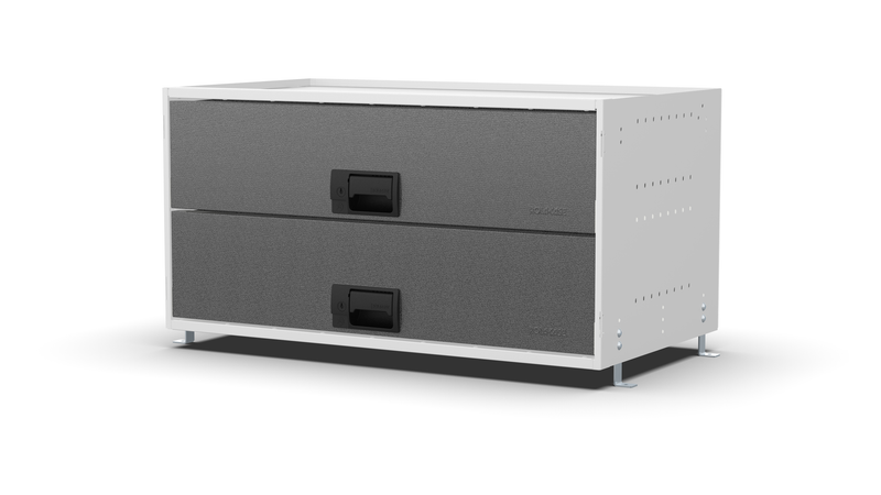 Service Body & Van Drawer Unit – 2 Deep Drawers – 33″W × 16.5″H × 18″D