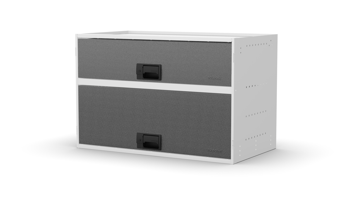 Service Body & Van Drawer Unit – 2 Mixed-Depth Drawers – 33″W × 21.5″H × 18″D