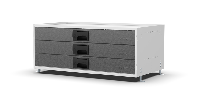 Service Body & Van Drawer Unit – 3 Drawers – 33″W × 12.8″H × 18″D