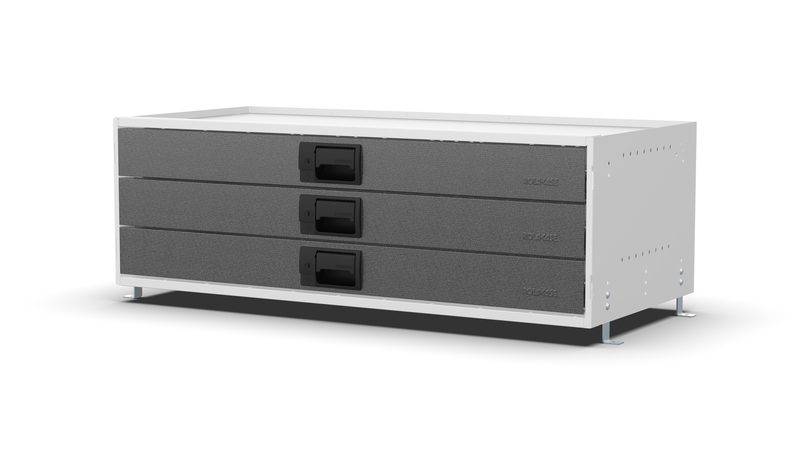 Service Body & Van Drawer Unit – 3 Drawers – 39.7″W × 12.8″H × 18″D