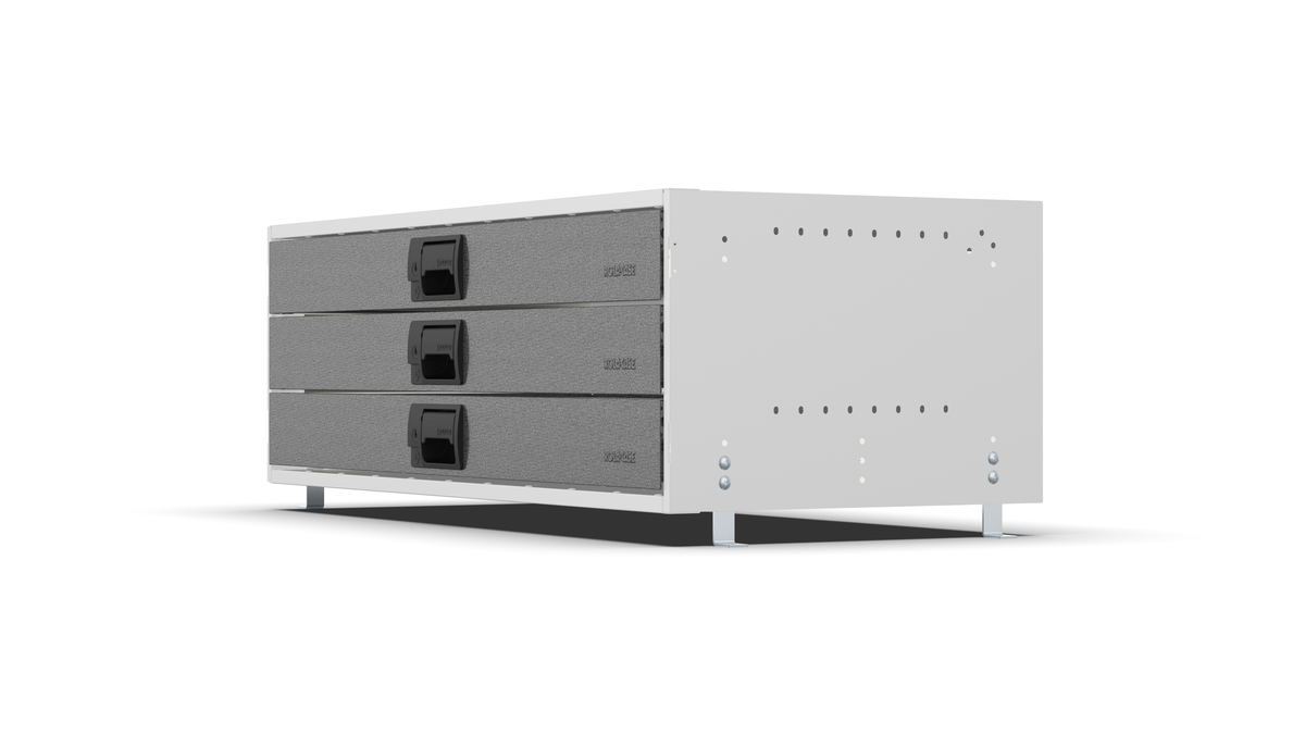 Service Body & Van Drawer Unit – 3 Drawers – 39.7″W × 12.8″H × 18″D