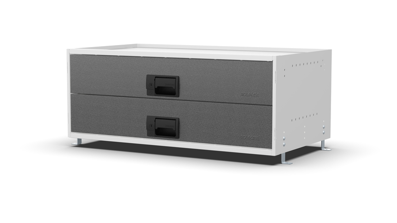 Service Body & Van Drawer Unit – 2 Large Drawers – 33″W × 12.8″H × 18″D