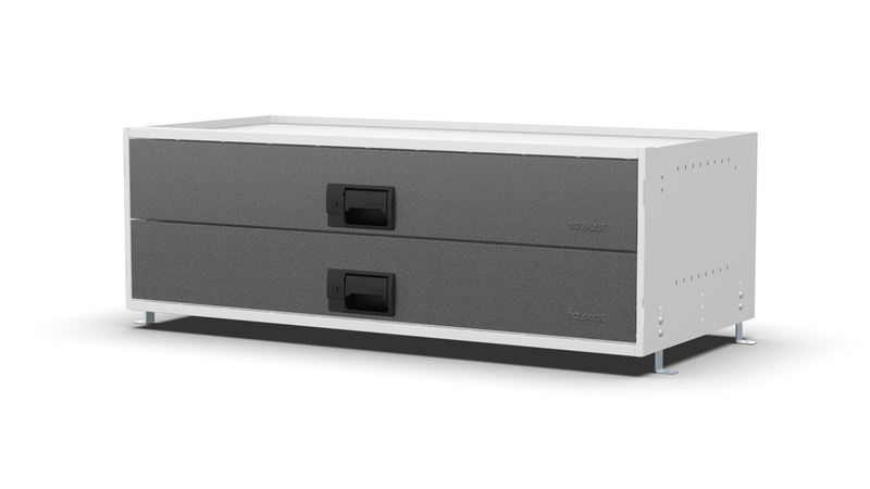 Service Body & Van Drawer Unit – 2 Large Drawers – 39.7″W × 12.8″H × 18″D