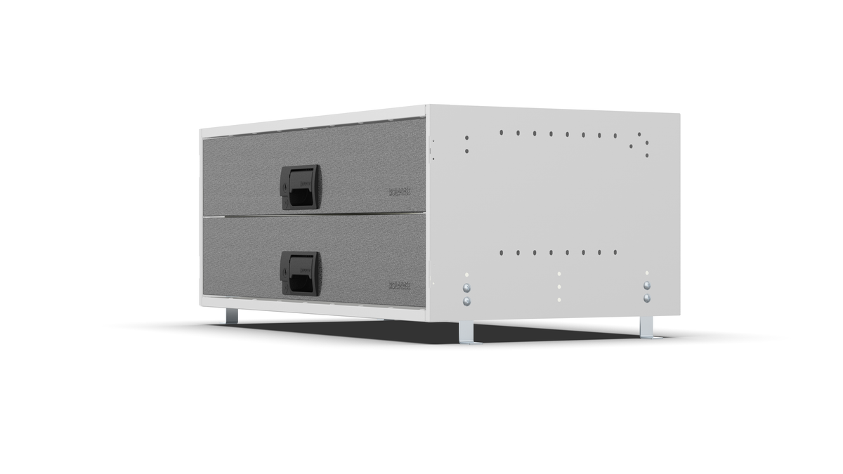 Service Body & Van Drawer Unit – 2 Large Drawers – 33″W × 12.8″H × 18″D