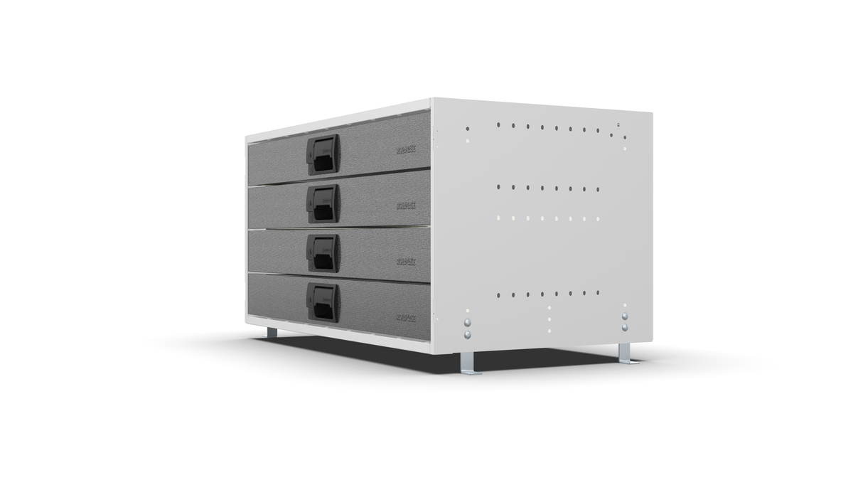 Service Body & Van Drawer Unit – 4 Drawers – 33″W × 16.5″H × 18″D