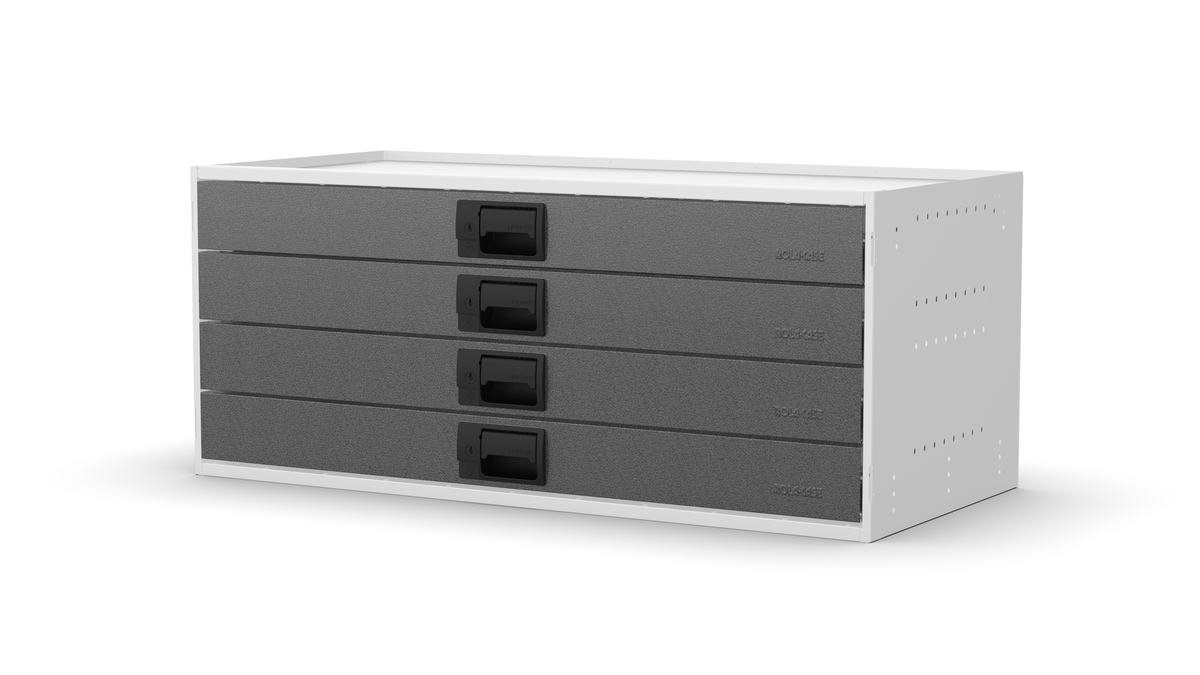 Service Body & Van Drawer Unit – 4 Drawers – 39.7″W × 16.5″H × 18″D