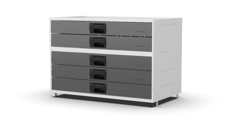 Service Body & Van Drawer Unit – 5 Drawers – 33″W × 21.5″H × 18″D