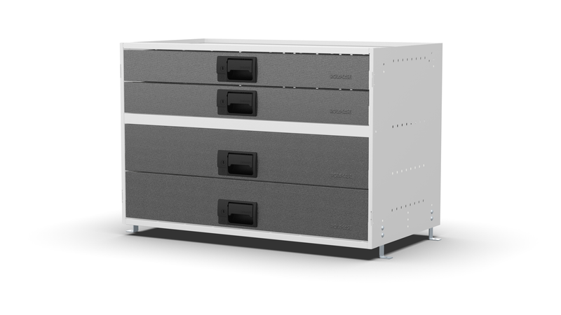 Service Body & Van Drawer Unit – 4 Mixed-Depth Drawers – 33″W × 21.5″H × 18″D