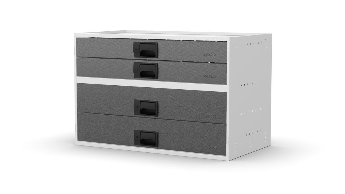 Service Body & Van Drawer Unit – 4 Mixed-Depth Drawers – 33″W × 21.5″H × 18″D