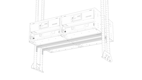8 Series 35" Support Bar for joining two cabinets horizontally (set) #RSBAR/80/2