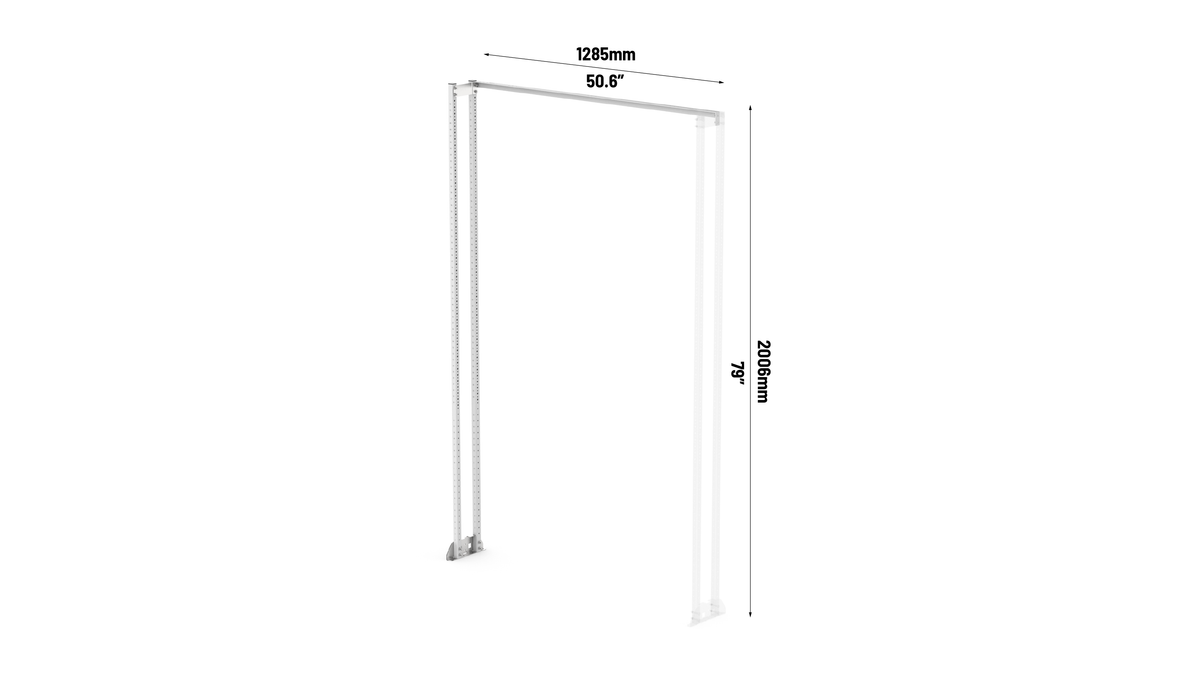 52" Heavy-Duty Van Shelving Extension Frame