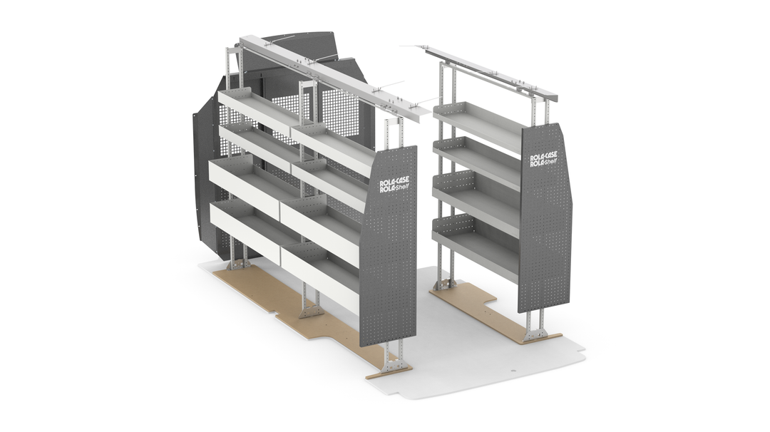 148" WB Basic Van Shelving Package – Ford Transit High Roof