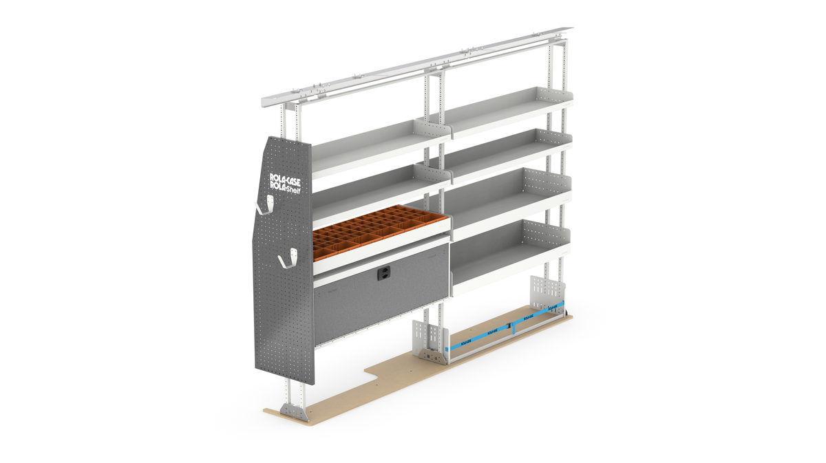 Ford Transit 148" WB High Roof Electrician Van Shelving Package