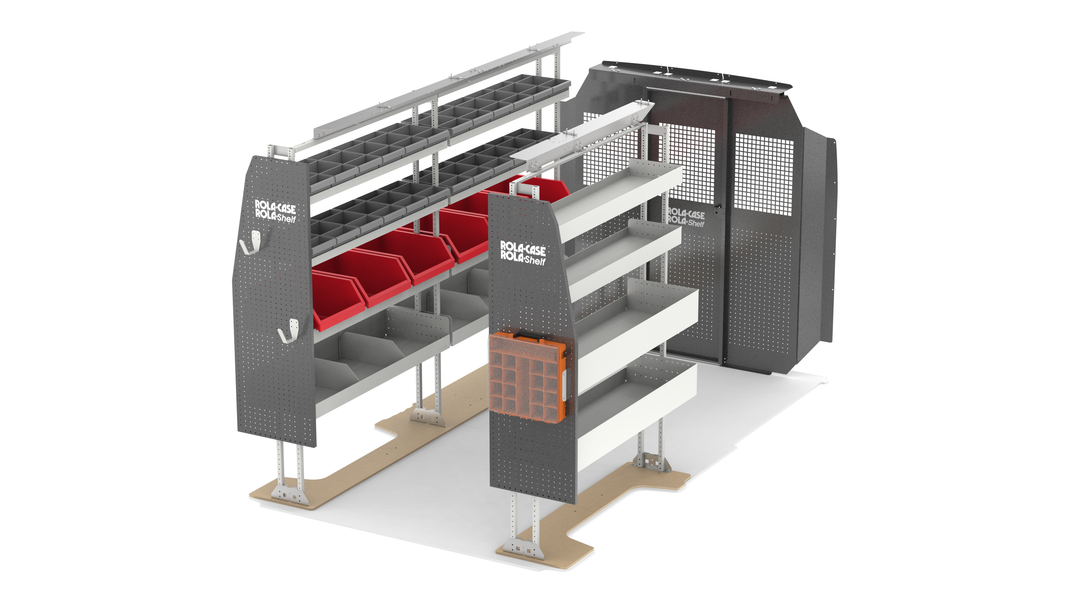 136" WB Most Popular Van Shelving Package + Bulkhead – Ram ProMaster Standard & High Roof