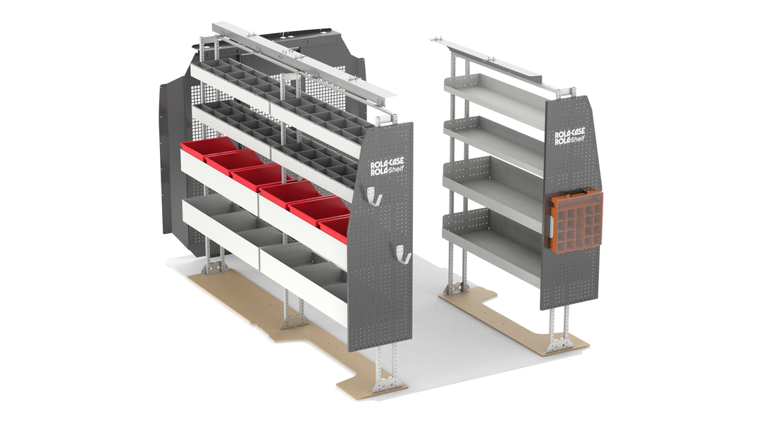 136" WB Most Popular Van Shelving Package + Bulkhead – Ram ProMaster Standard & High Roof