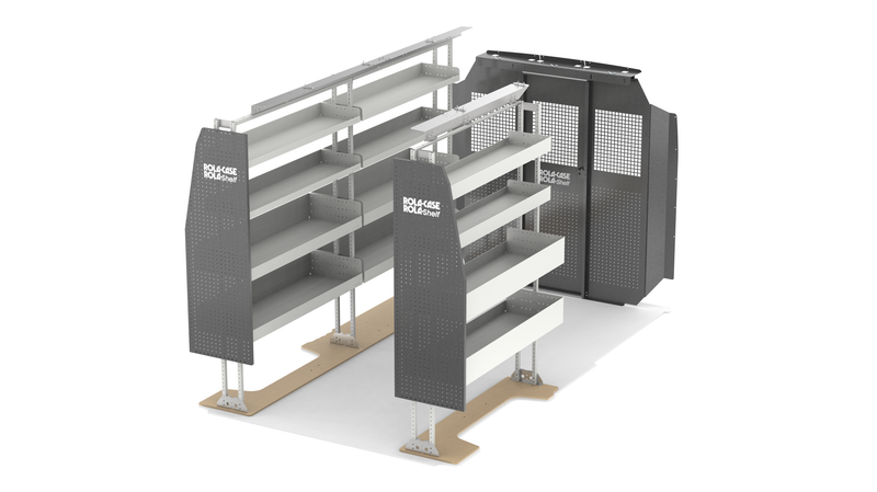 136" WB Basic Van Shelving Package + Bulkhead – Ram ProMaster Standard & High Roof