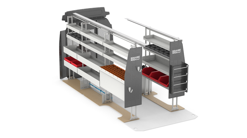 Mercedes Sprinter 170" WB High Roof - Electrical Bin Package Kit Passenger View