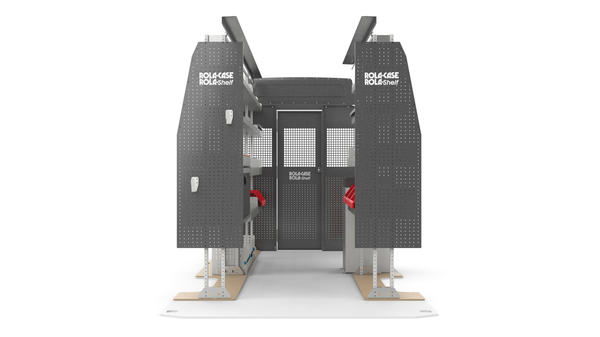 Mercedes Sprinter 170" WB High Roof - General Bin Package Kit Front View