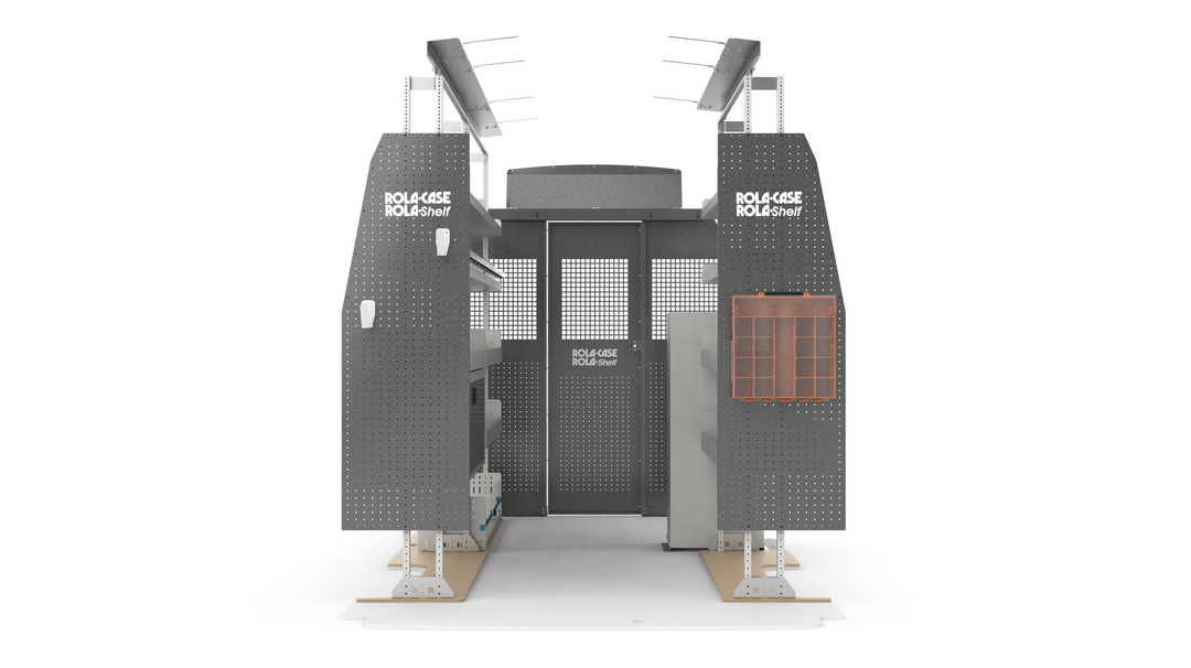 148" WB HVAC Van Shelving Package – Ford Transit High Roof