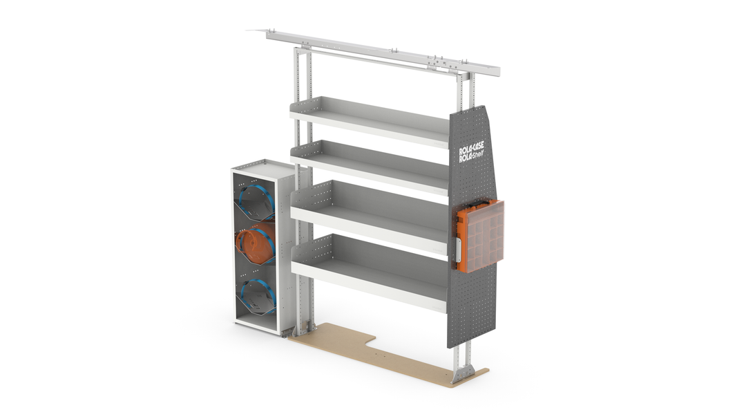 148" WB HVAC Van Shelving Package – Ford Transit High Roof