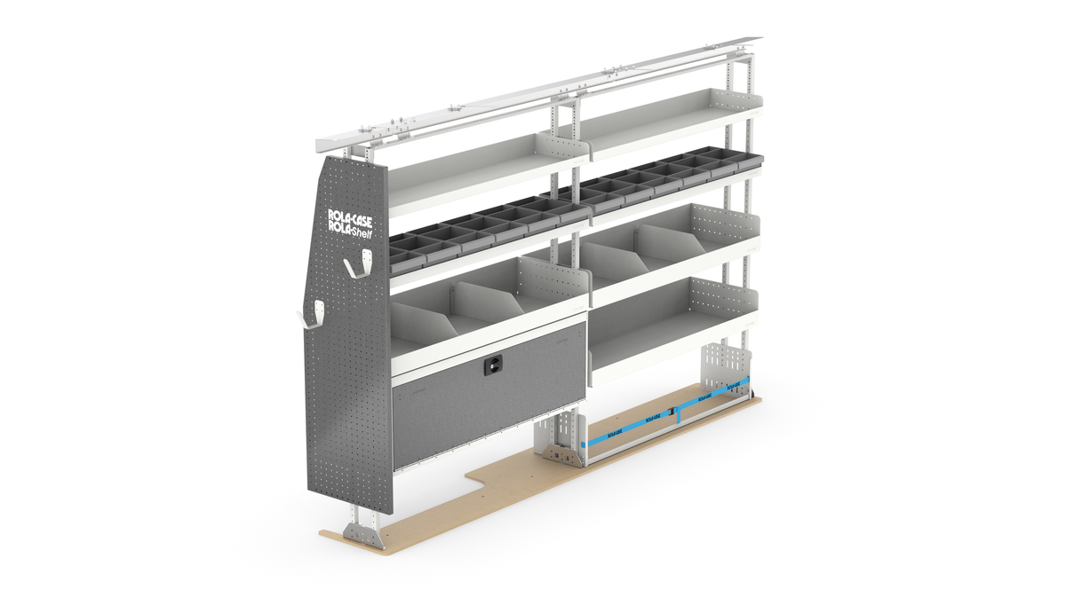 Ford Transit 148" WB Mid Roof HVAC Van Shelving Package