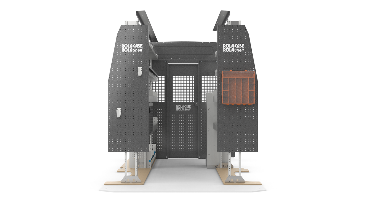 Mercedes Sprinter 144" WB High Roof - HVAC Bin Package Kit Front View