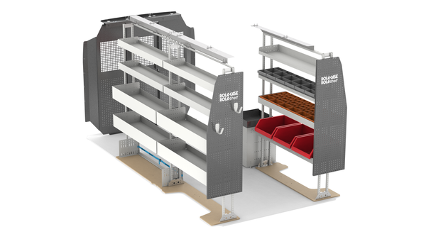 Ram Promaster 159" WB High Roof - Service Bin Package Kit Passenger View