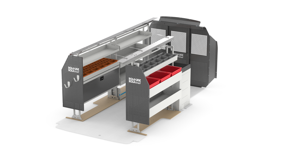 148" WB General Van Shelving Package – Ford Transit Low Roof