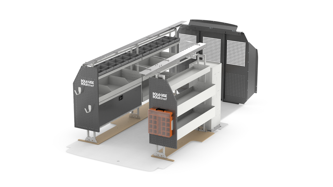148" WB HVAC Van Shelving Package – Ford Transit Low Roof