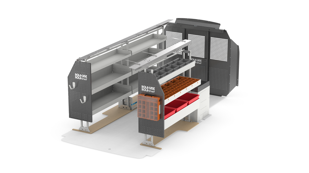 148" WB Service Van Shelving Package – Ford Transit Low Roof