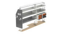 Electrical 86" Driver Side Van Shelving Bin Package
