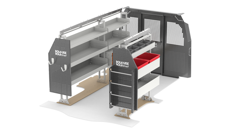 Chevy Express 135" WB Electrical Bin Package with Partition kit